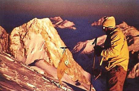 Hermann Buhl au sommet du Broad Peak