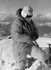Achille Compagnoni au sommet du K2