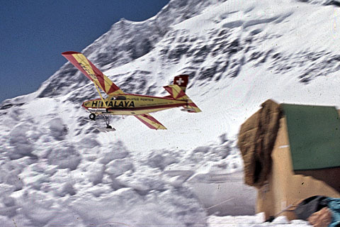 Le Pilatus au départ du Dhampus pass