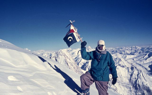 Marcus Schmuck au sommet du Broad Peak