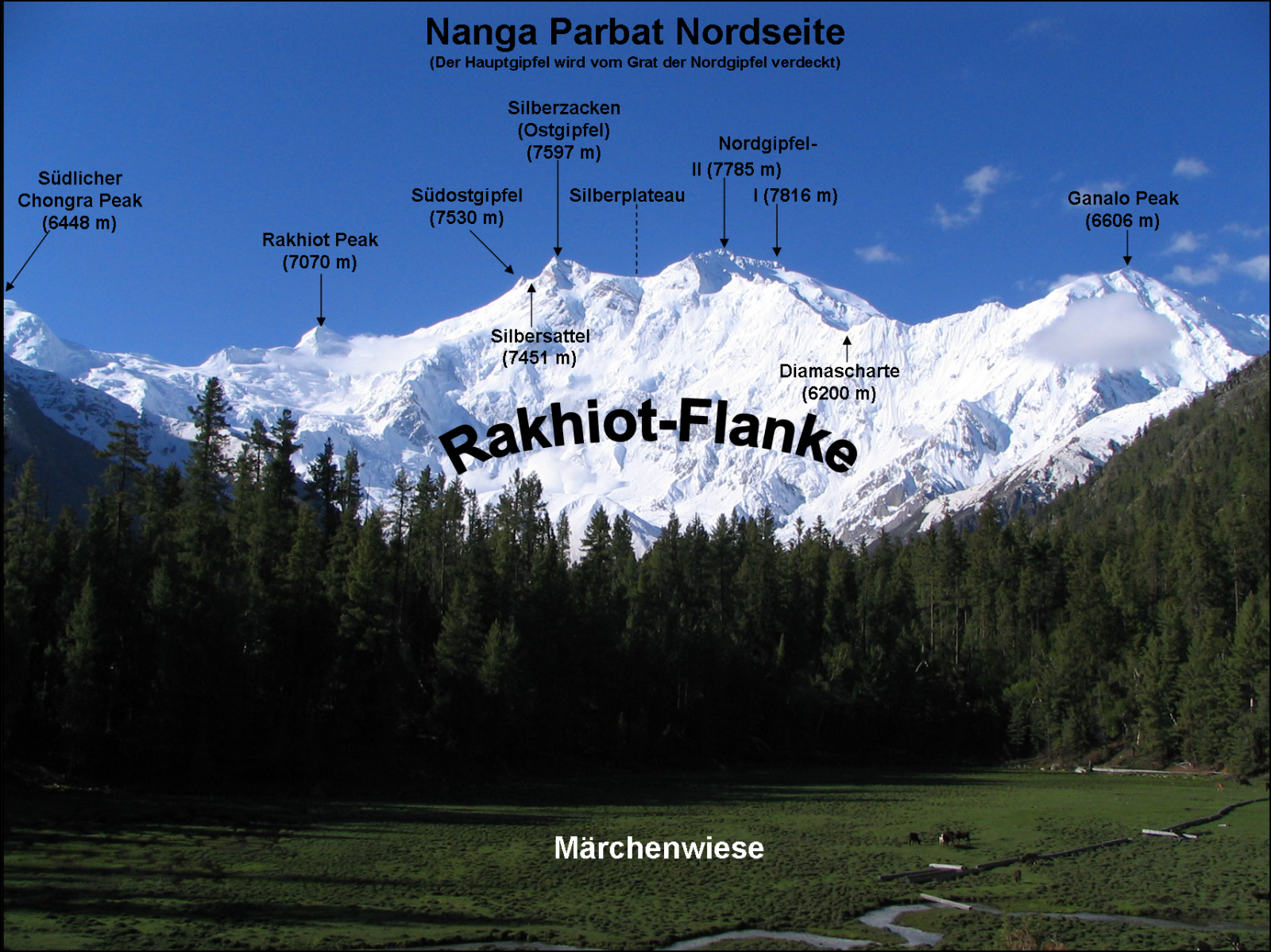 La face nord du Nanga Parbat