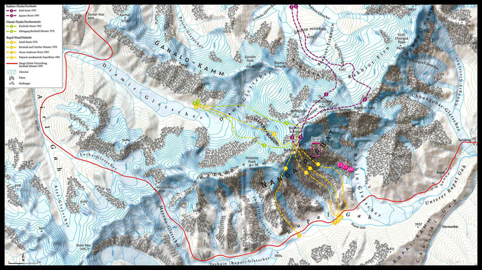 carte nanga parbat