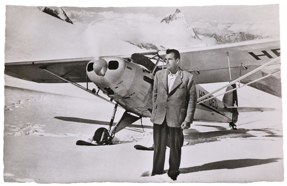 Hermann Geiger, pionnier de l’aviation en montagne