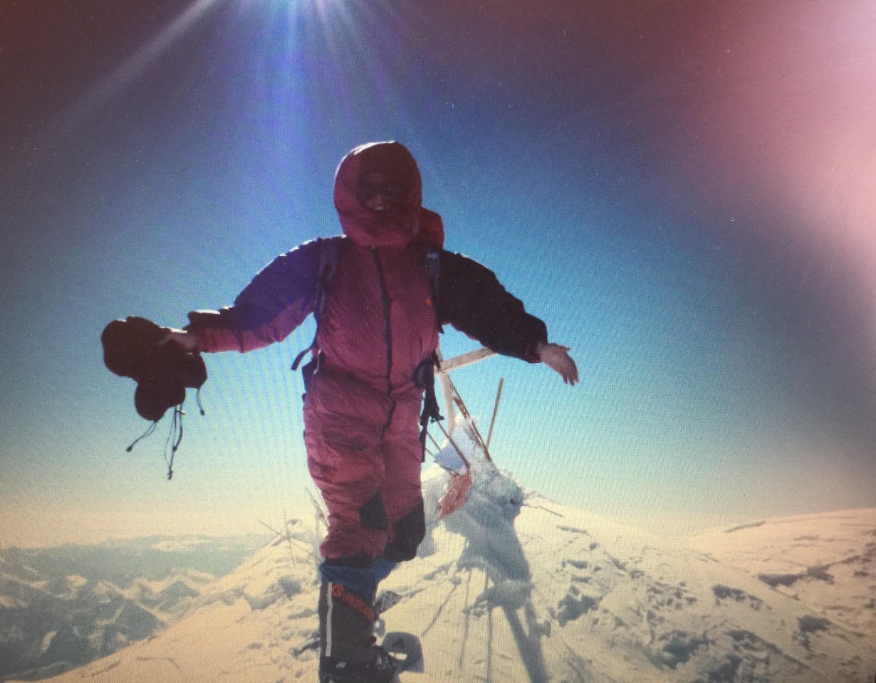 Marion Chaygneaud-Dupuy au sommet de l'Everest