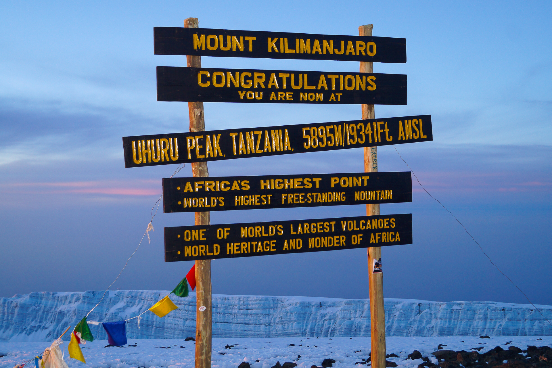 Sommet du mont Kilimandjaro 
