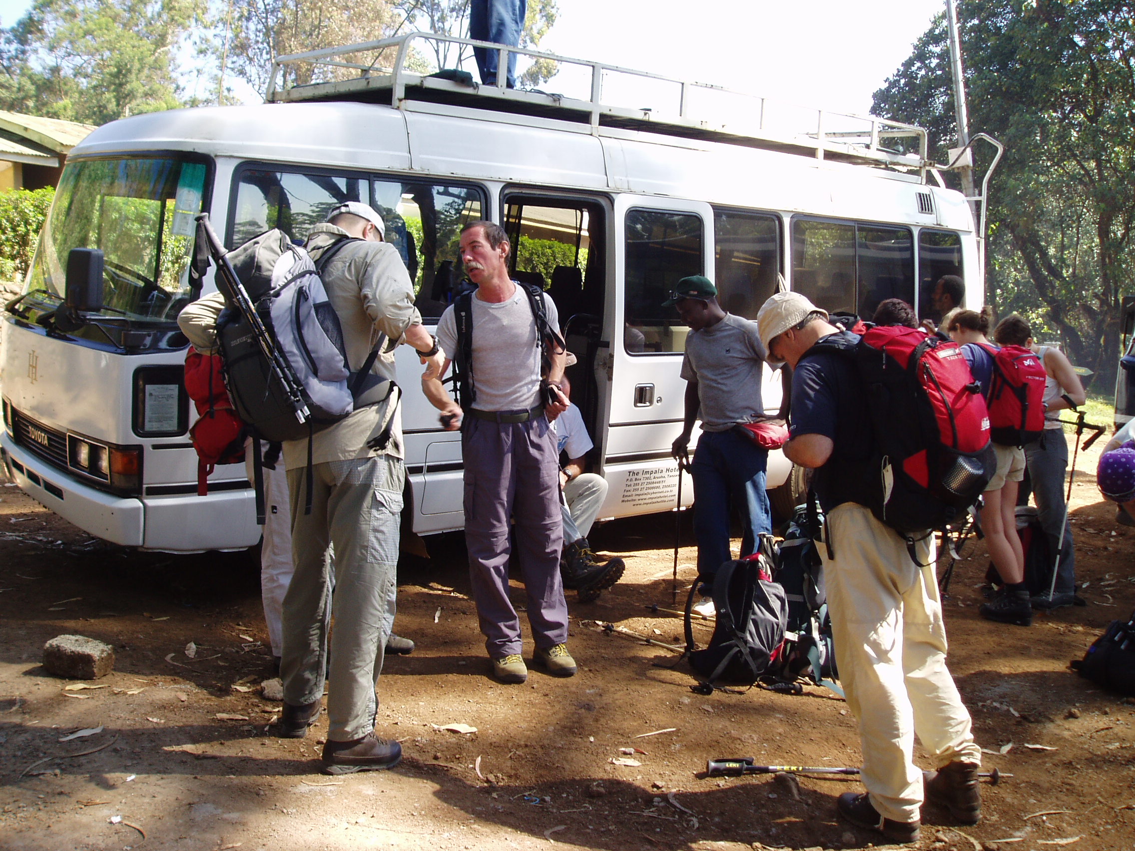 Transfert en minibus