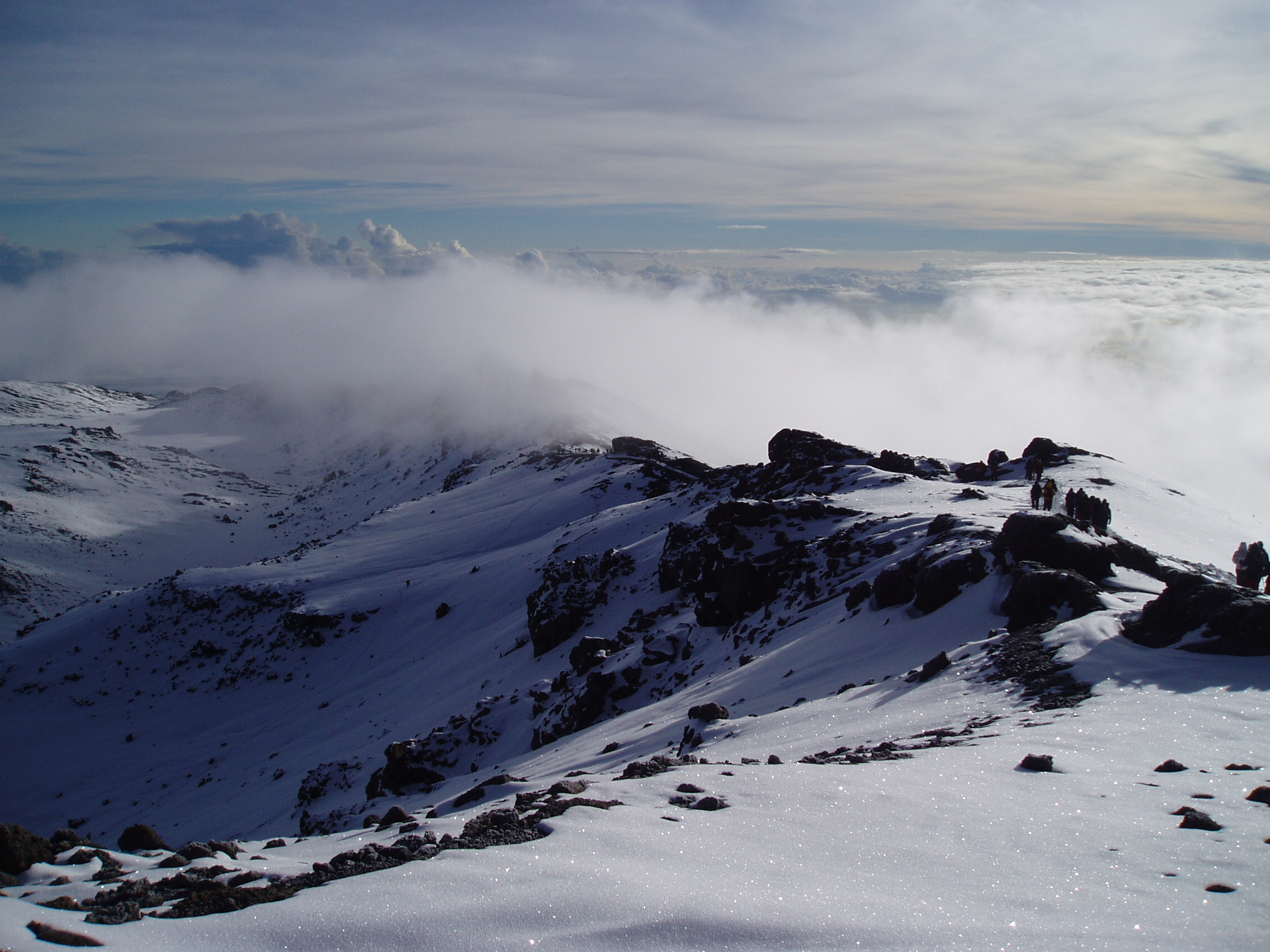 Arête finale du Kilimandjaro