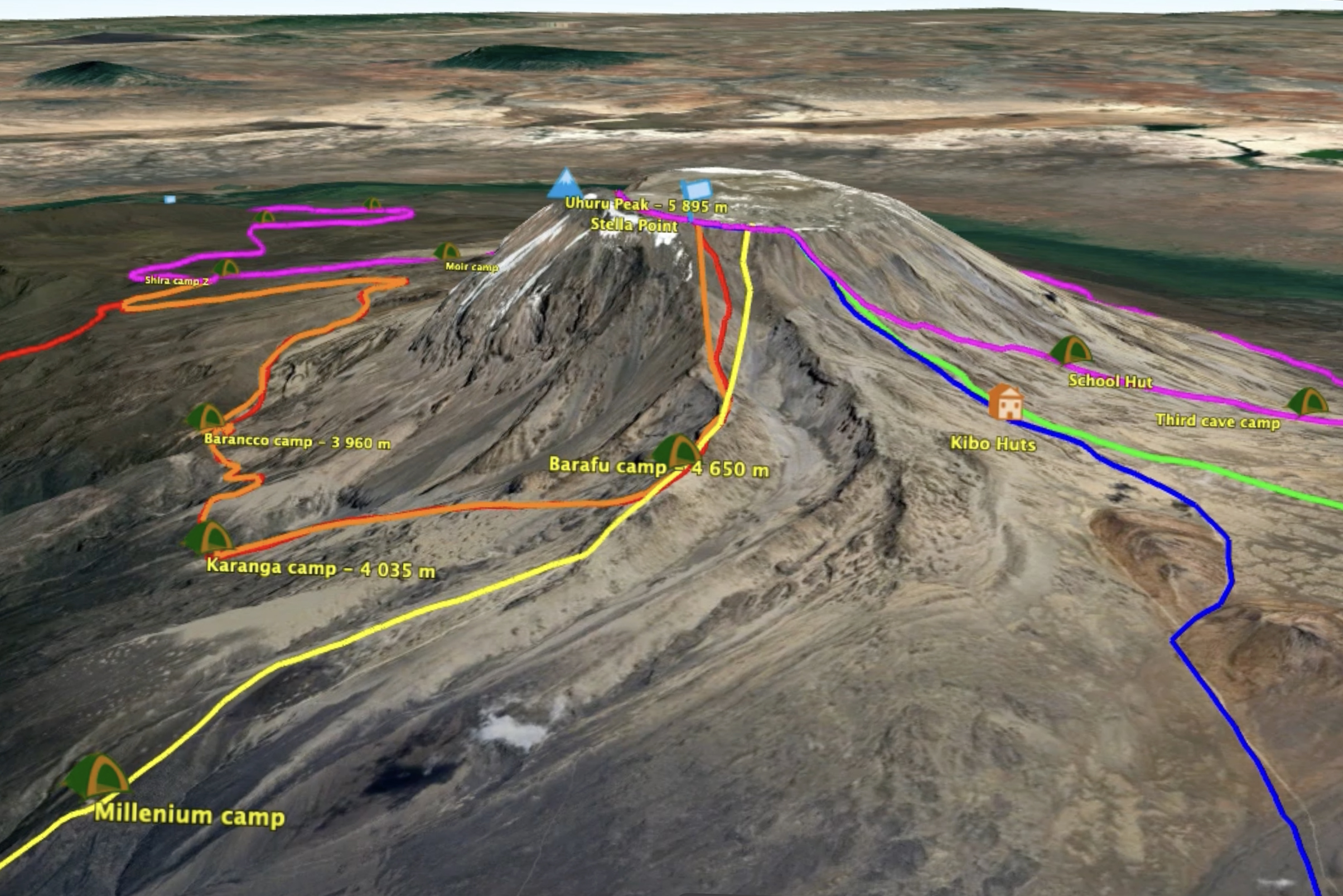 Les cinq voies du Kilimandjaro