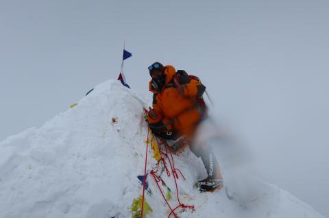 Au sommet du Makalu à 8485 mètres