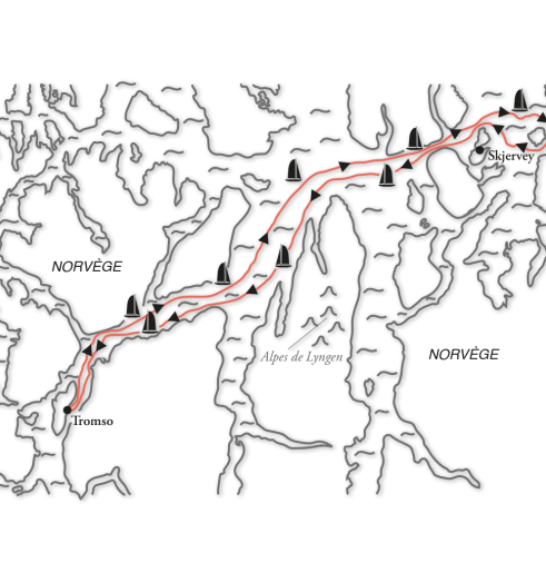 carte de la navigation en Norvège 