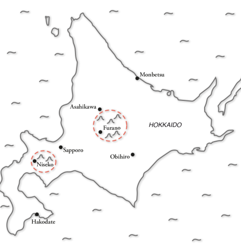 carte japon ile hokkaido 