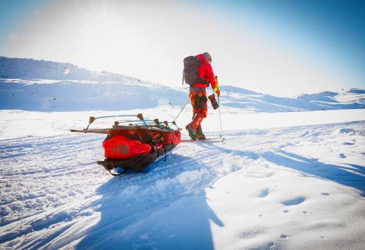 Expédition en pulka à l'Artic Circle Trail