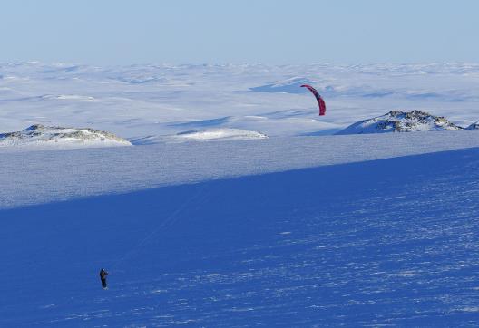 Snowkite à Hardangervidda