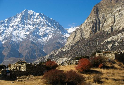 Village de Kyang vers Naar et Phu dans la région des Annapurnas au Népal