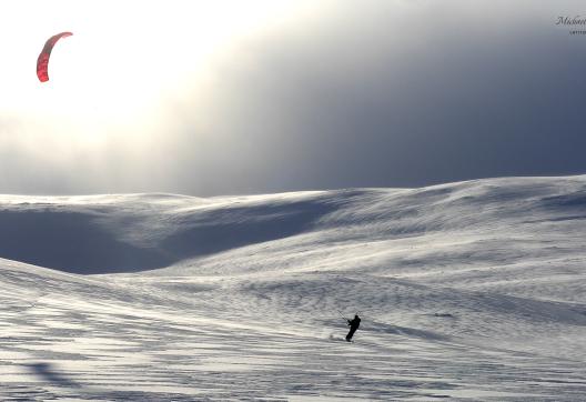 Expédition en snowkite en Norvège