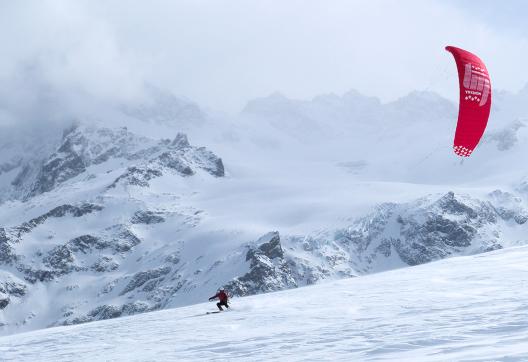 Snowkiteurb dans les Hautes Alpes