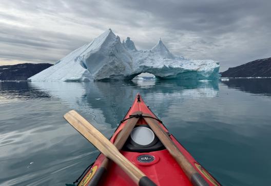 Iceberg au Groenland vu depuis le Kayak