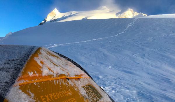 au camp 4 du Manaslu à 7400 mètres