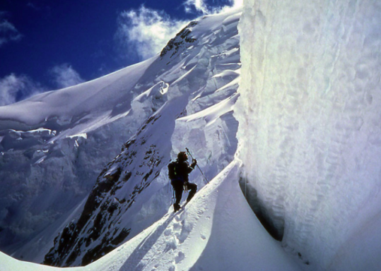 Reinhold Messner lors de l'expédition au Nanga Parbat