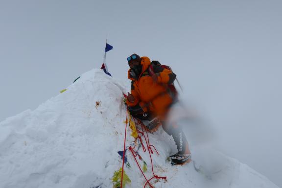 Au sommet du Makalu à 8485 mètres