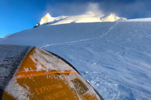 au camp 4 du Manaslu à 7400 mètres