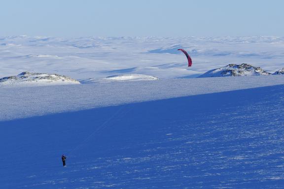 Snowkite à Hardangervidda