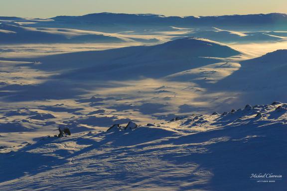Expédition et lever du jour en Norvège