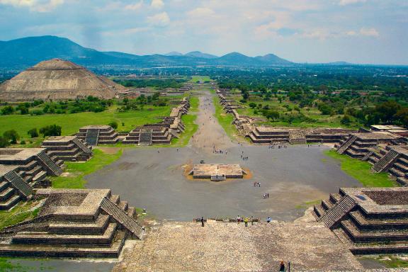 Expedition à Teotihuacan, depuis le sommet de la lune