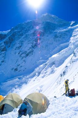 Expédition au camp II du Khan Tengri au Kirghizistan