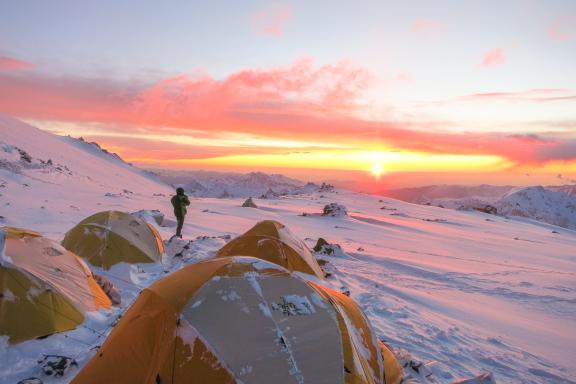 Ascension de l'Aconcagua et lever du jour