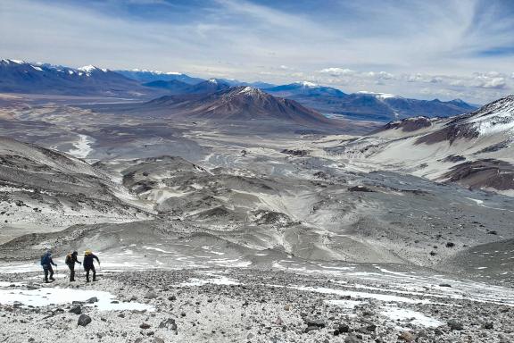 Expédition à la montée vers le sommet de l'Ojos del Salado