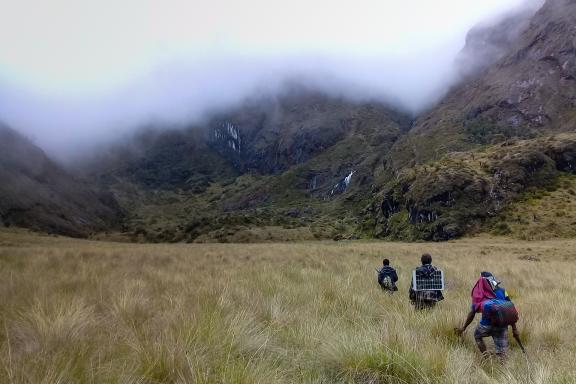 Trek en direction du mont Wilhelm plus haut sommet de Papouasie-Nouvelle-Guinée