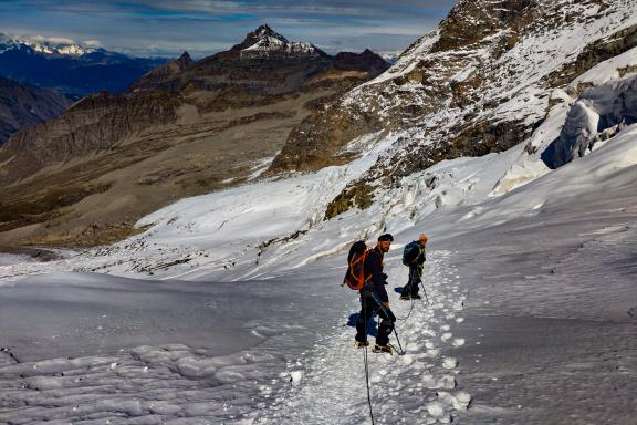 Voyage lors de l'ascension du Grand Paradis