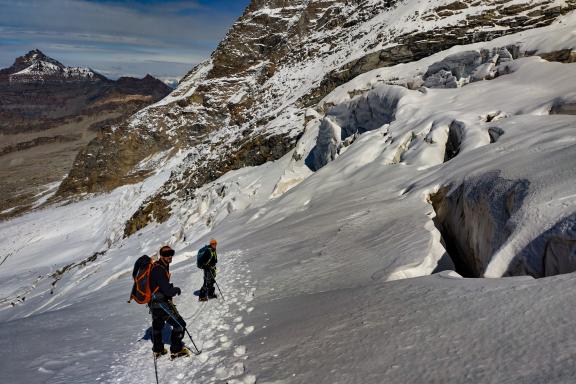 Voyage lors de l'ascension du Grand Paradis