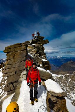 Voyage lors de l'ascension du Grand Paradis