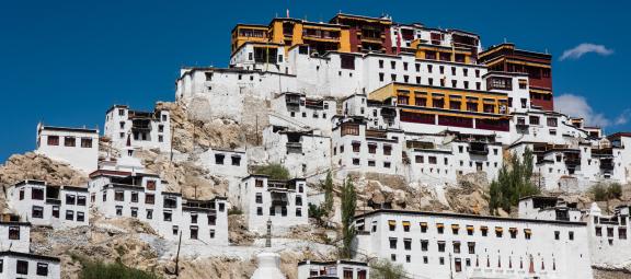 Monastère de Tiksey au Ladakh en Himalaya en Inde