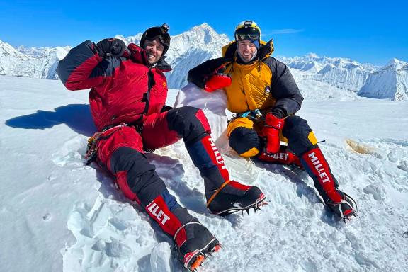 Clément et au sommet de l'Ama Dablam
