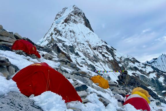 Camp 1 de l'Ama Dablam à 5800 mètres
