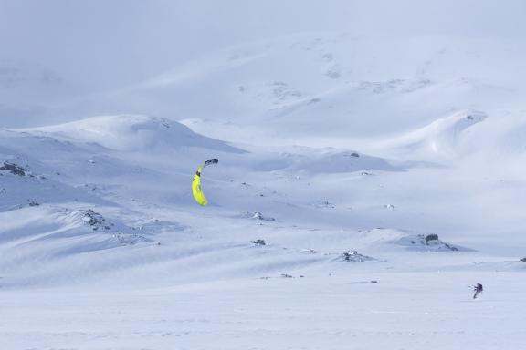 Pratique du snowkite en Norvège Voyage et pratique du snowkite en Norvège
