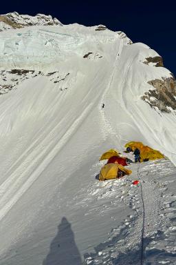 Pente sommitale et camp 3