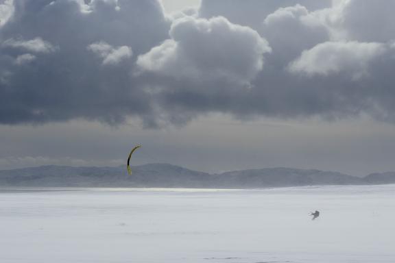 Expédition en snowkite en Norvège