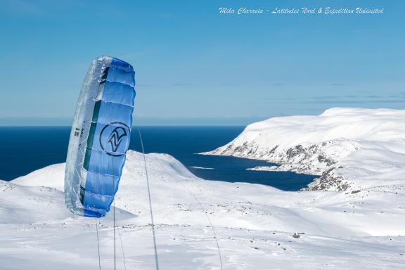 Expédition en snowkite en Norvège