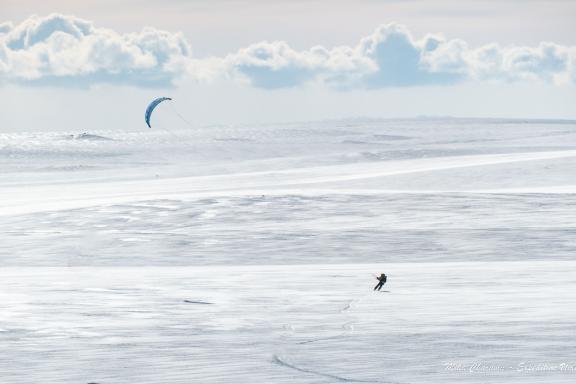 Expédition en snowkite en Norvège