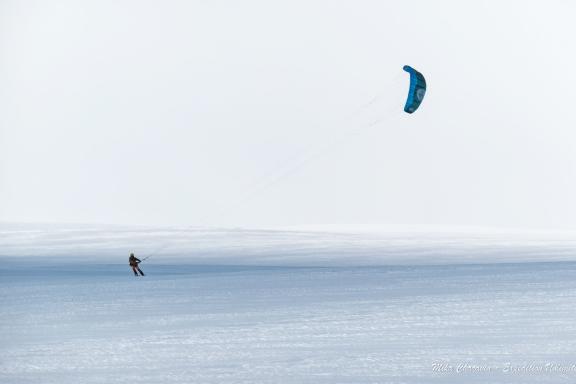 Expédition en snowkite en Norvège