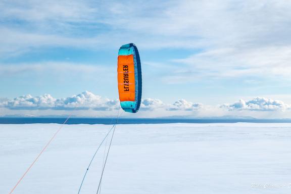 Expédition en snowkite en Norvège