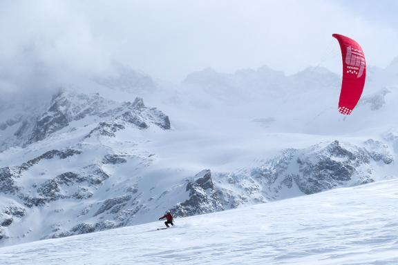 Snowkiteurb dans les Hautes Alpes