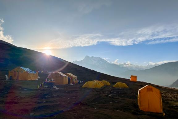 Ascension de l'Himlung Himal à 7126 mètres au Népal
