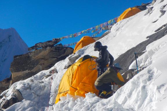 Camp 2 de l'Ama Dablam à 6100 mètres