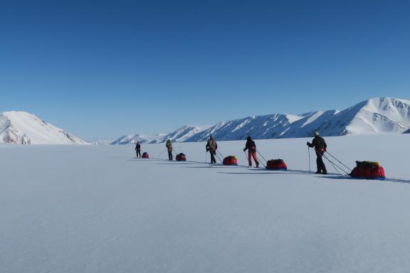 Expedition en ski et pulka du sud au nord du Spitzberg