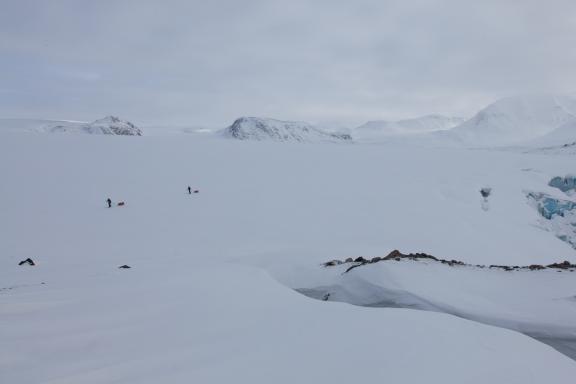 Expedition en ski et pulka du sud au nord du Spitzberg